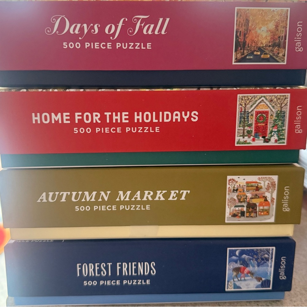 Galison 500 Piece Puzzle Set